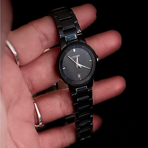 Women’s Citizen black-ion plated stainless steel quartz watch - Picture 2 of 4